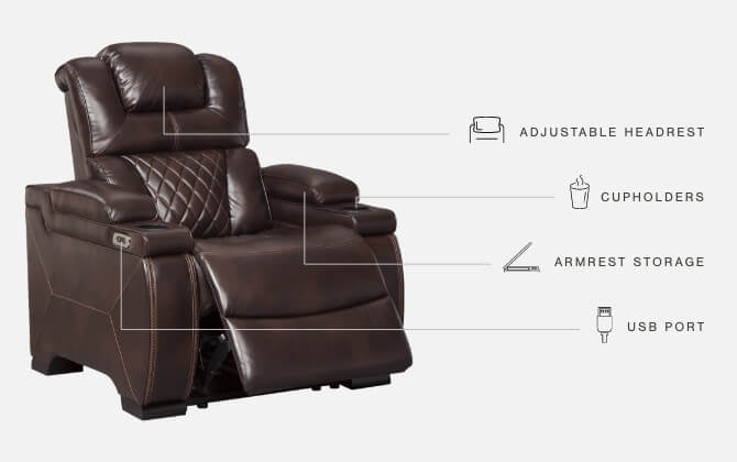 Warnerton Power Reclining Sofa and Loveseat with Power Recliner