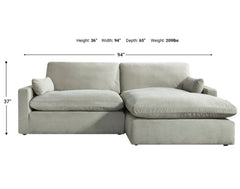 Sophie 2-Piece Sectional with Chaise - MyWaynesHome #