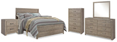 Culverbach Queen Panel Bed, Dresser, Mirror, Chest and 2 Nightstands