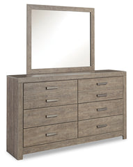Culverbach Queen Panel Bed with Dresser and Mirror, Chest and 2 Nightstands