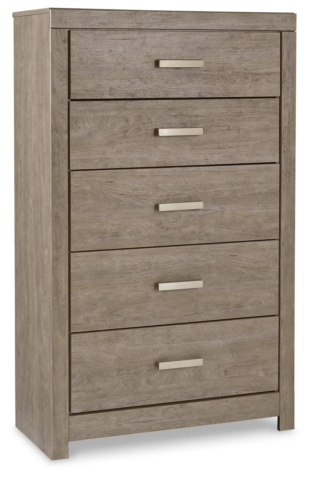 Culverbach Queen Panel Bed with Dresser and Mirror, Chest and 2 Nightstands