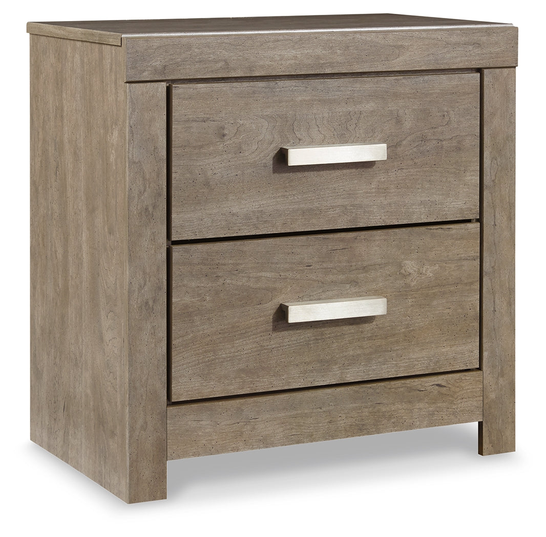 Culverbach Queen Panel Bed with Dresser and Mirror, Chest and 2 Nightstands