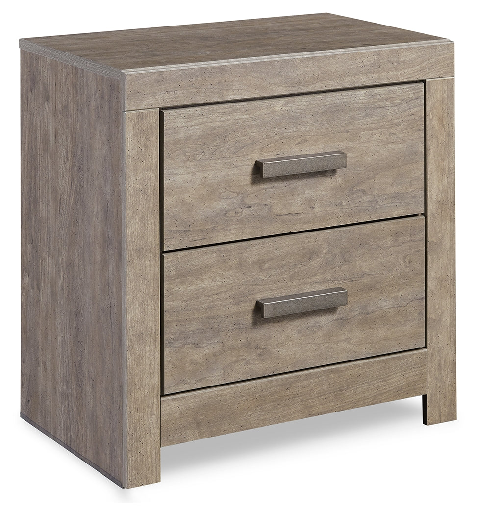 Culverbach Queen Panel Bed with Dresser and Mirror, Chest and 2 Nightstands