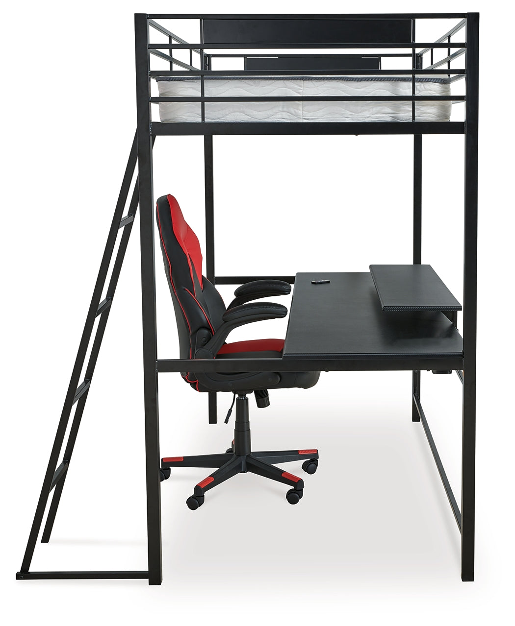 Broshard Twin Loft Bed with Desk