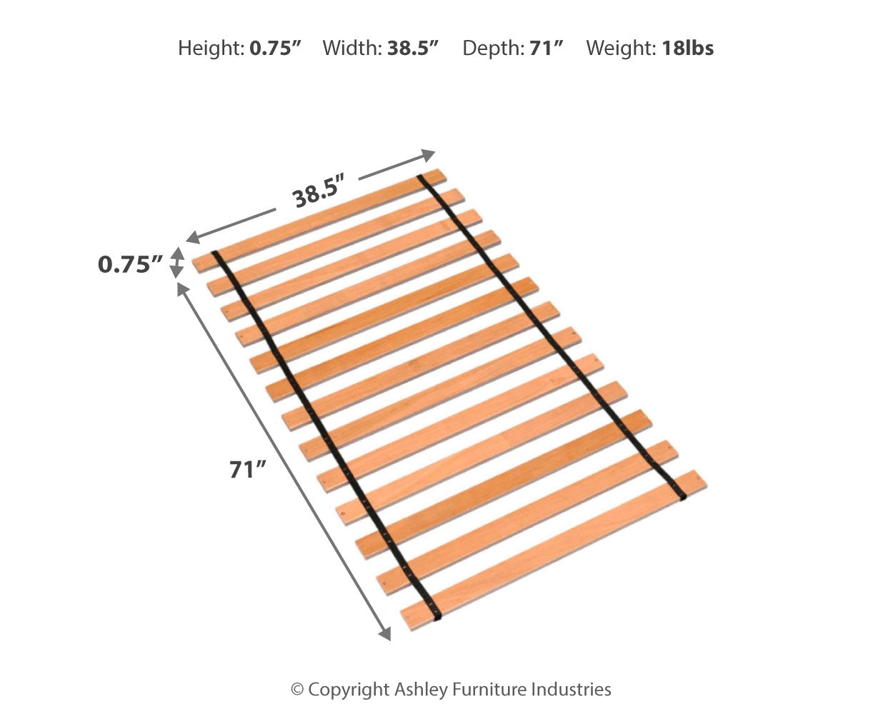 Platform Twin Roll Slats