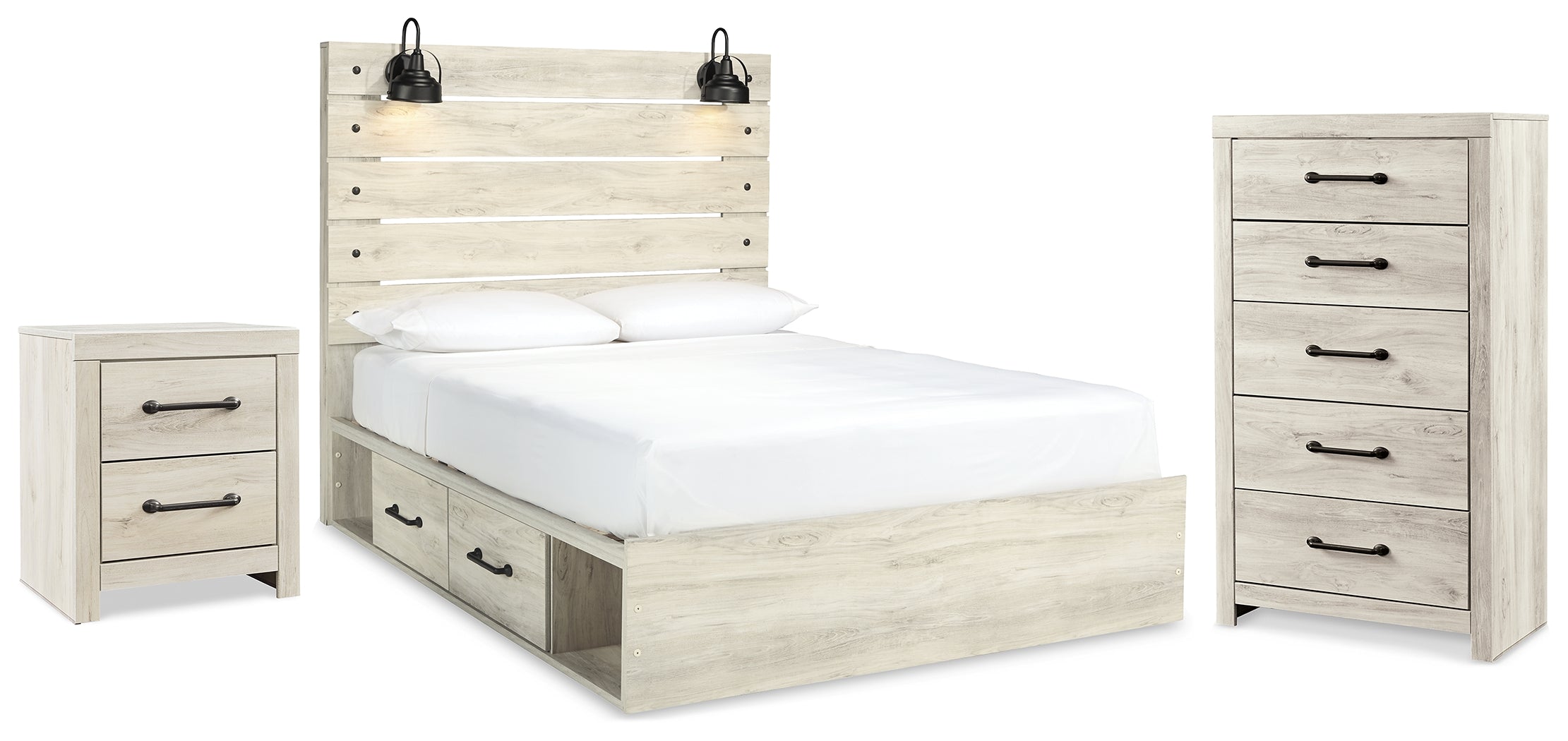 Cambeck Queen Storage Bed, Chest and Nightstand