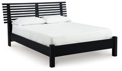 Danziar Full Panel Slat Bed, Dresser and Mirror