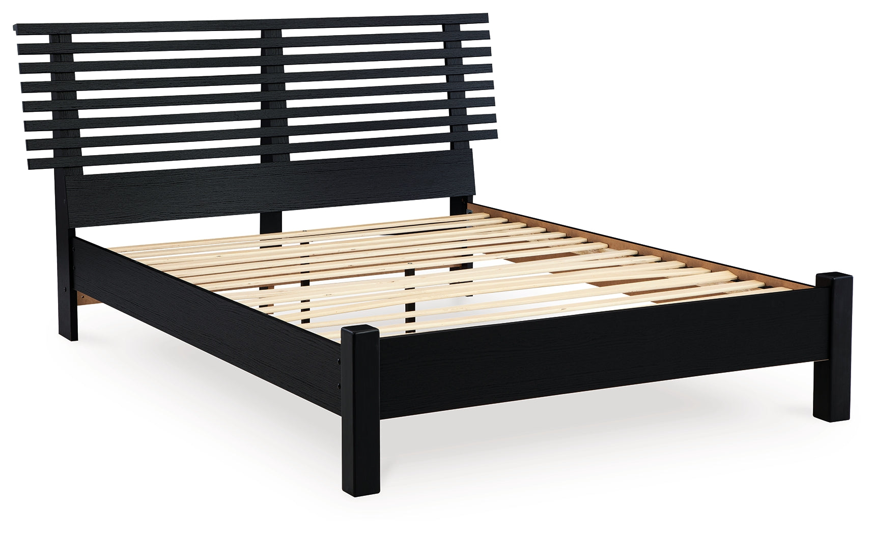 Danziar Full Panel Slat Bed, Dresser and Mirror