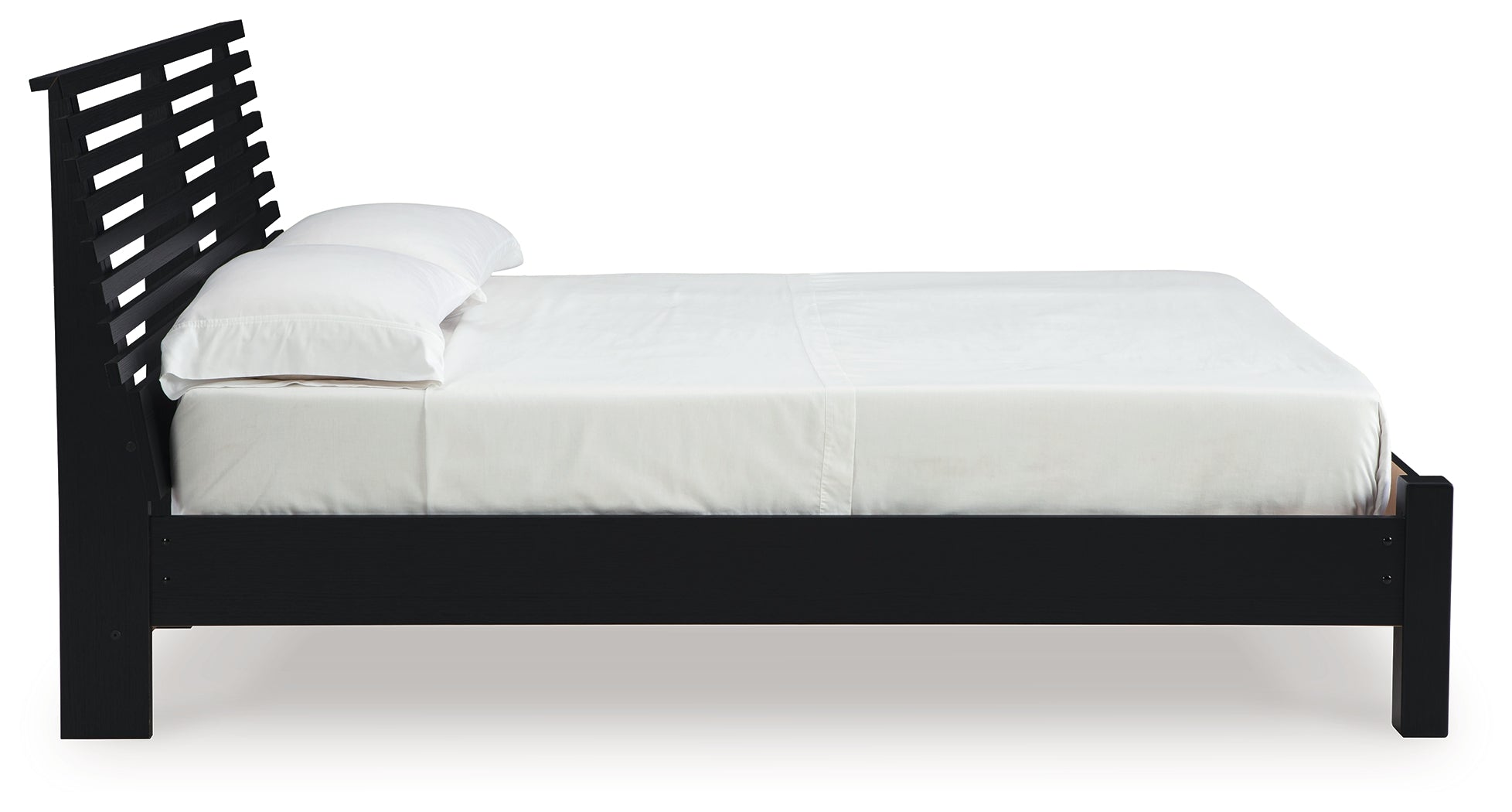 Danziar Full Panel Slat Bed, Dresser and Mirror
