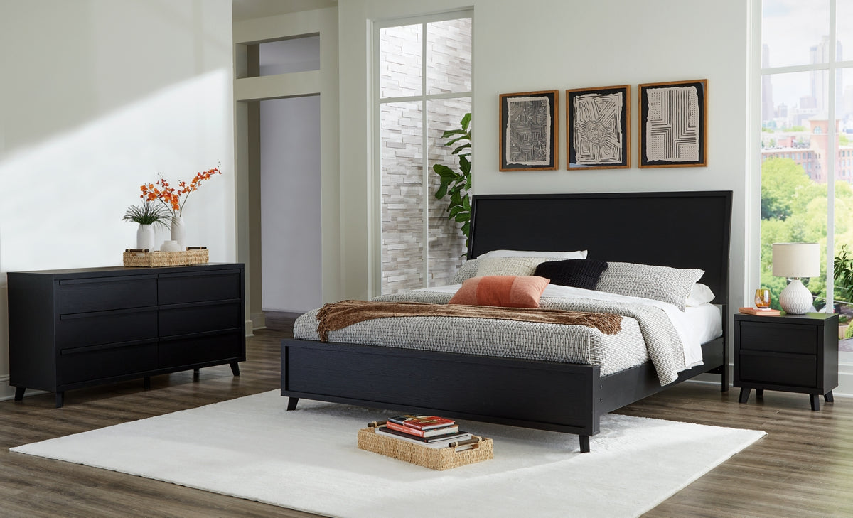 Danziar Queen Panel Bed, Dresser and Nightstand