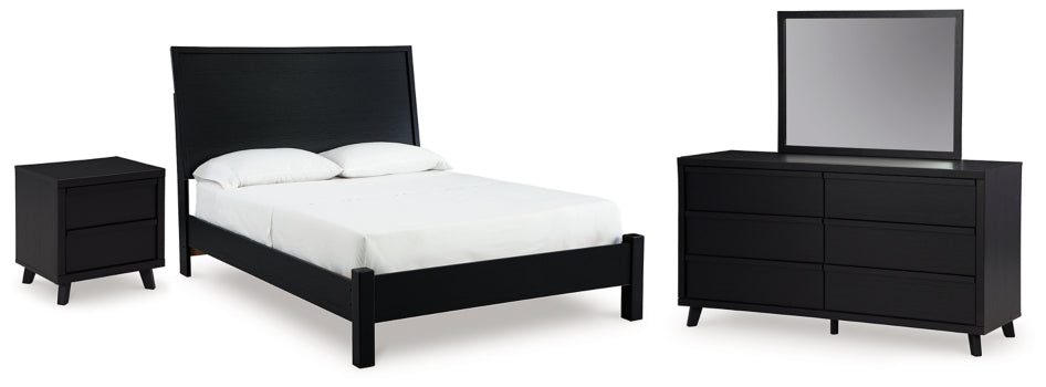 Danziar Queen Panel Bed, Dresser and Mirror