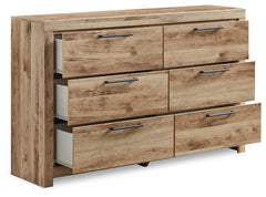 Hyanna Queen Panel Storage Bed, Dresser and Nightstand