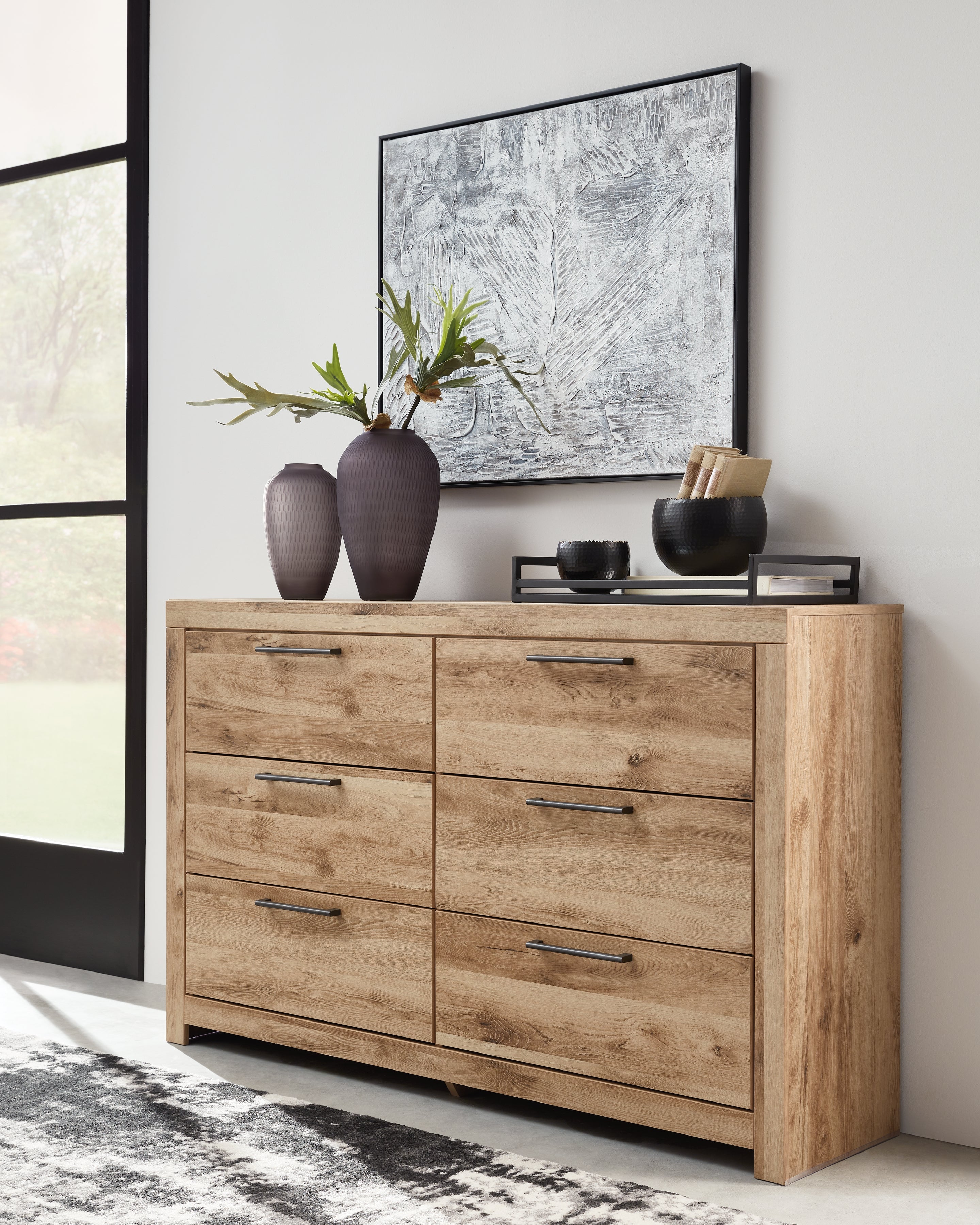 Hyanna Queen Panel Storage Bed with Dresser and Nightstand