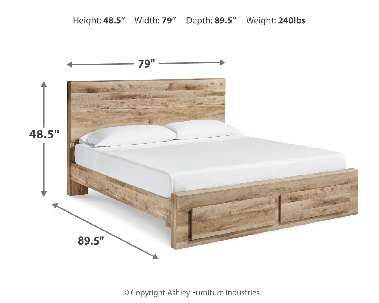 Hyanna King Panel Storage Bed, Dresser and Mirror