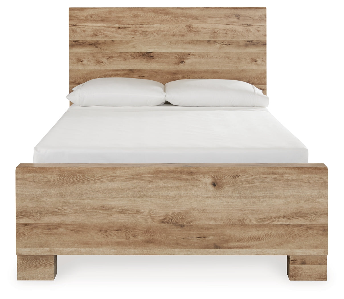 Hyanna Full Panel Bed with 1 Side Storage, Dresser and Mirror