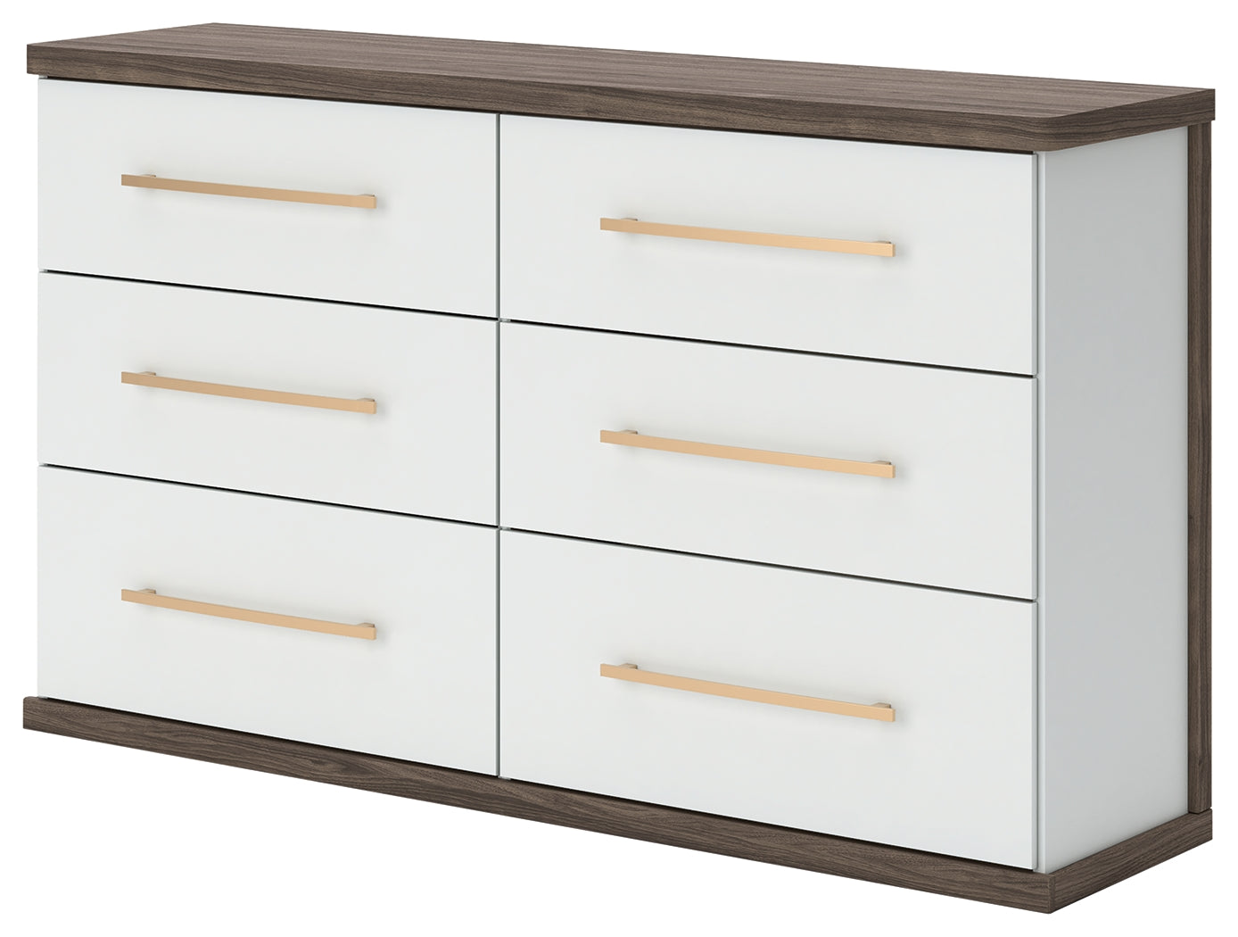 Kendanport Queen Upholstered Bed, Dresser and Nightstand
