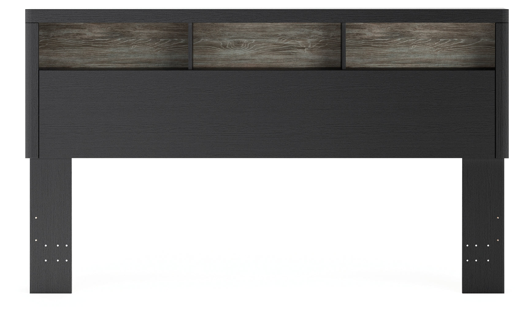 Broachmyn Lighted King Bookcase Headboard