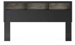 Broachmyn Lighted King Bookcase Headboard
