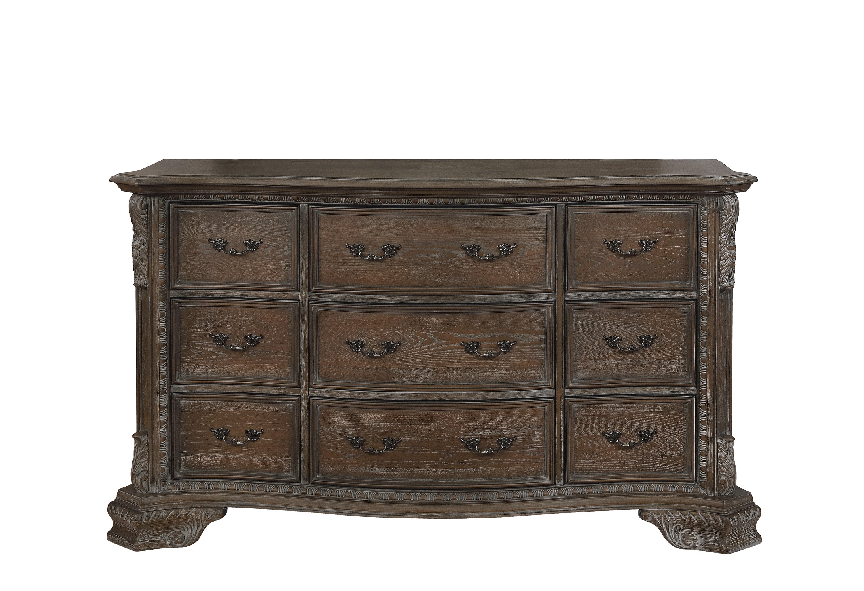 Sheffield Antique Gray Upholstered Panel Bedroom Set - MyWaynesHome #