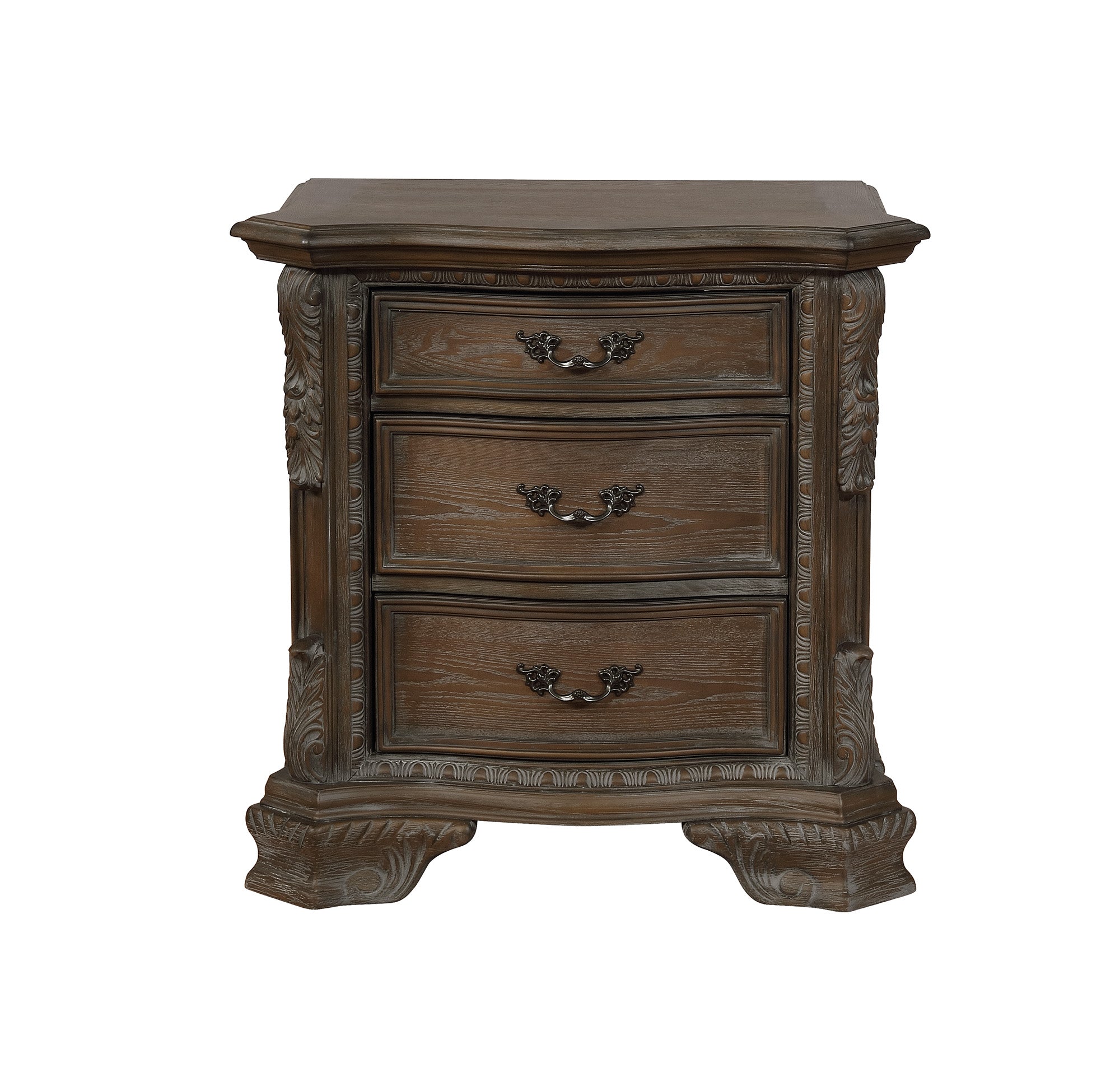 Sheffield Antique Gray Upholstered Panel Bedroom Set - MyWaynesHome #