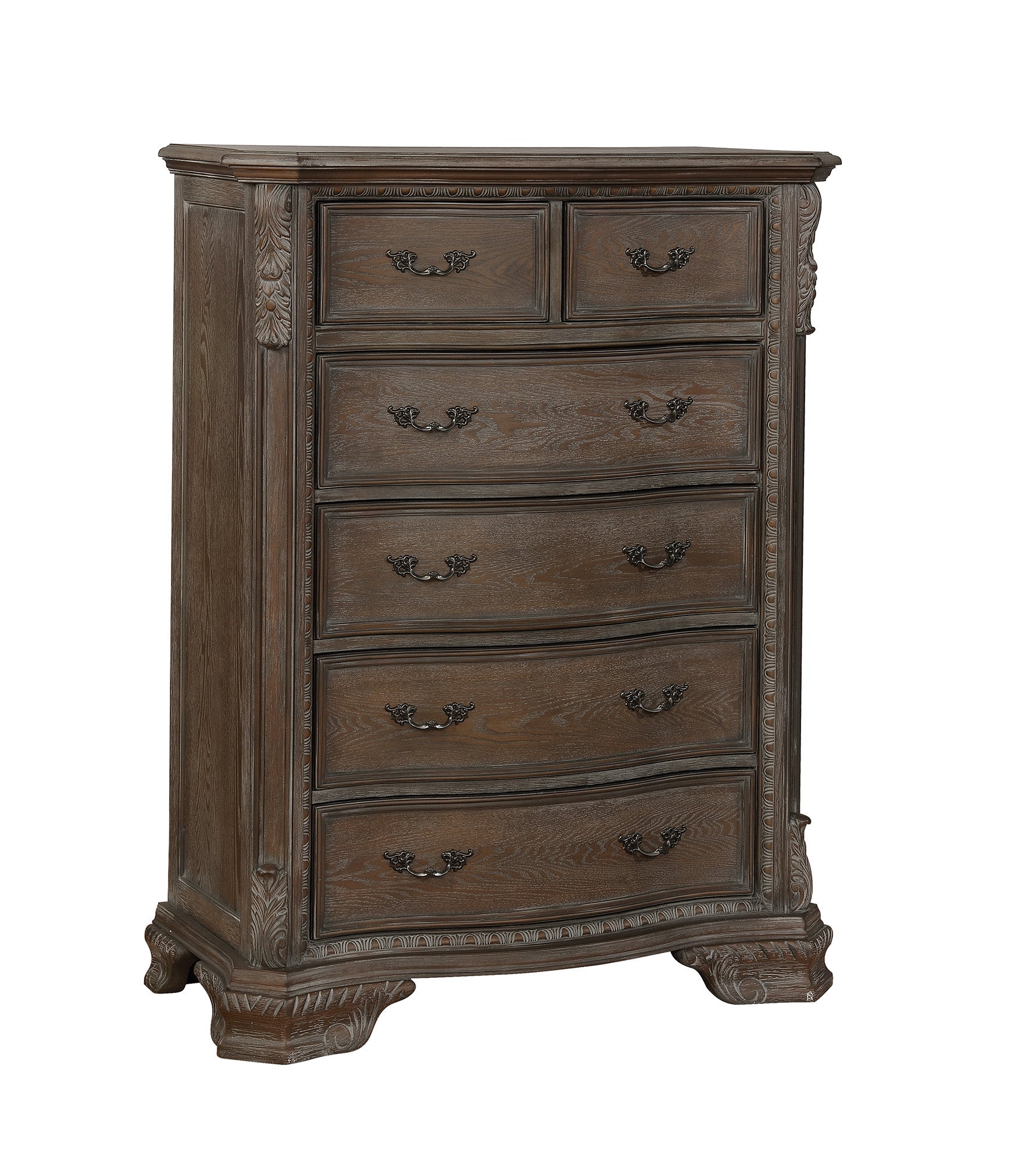 Sheffield Antique Gray Upholstered Panel Bedroom Set - MyWaynesHome #