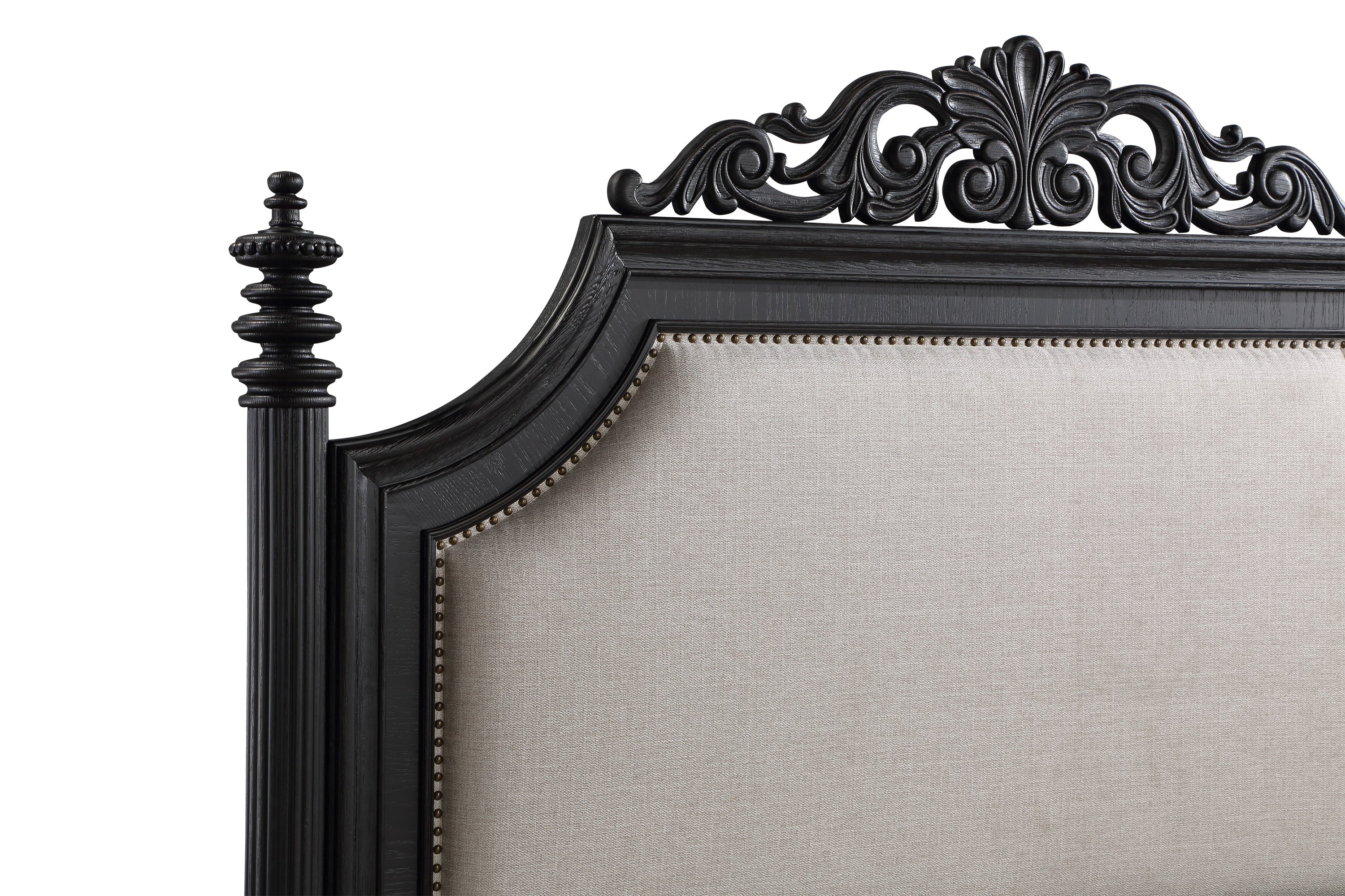 Kingsbury Espresso Upholstered Panel Bedroom Set - MyWaynesHome #