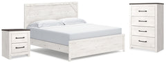 Gerridan King Panel Bed, Chest and Nightstand