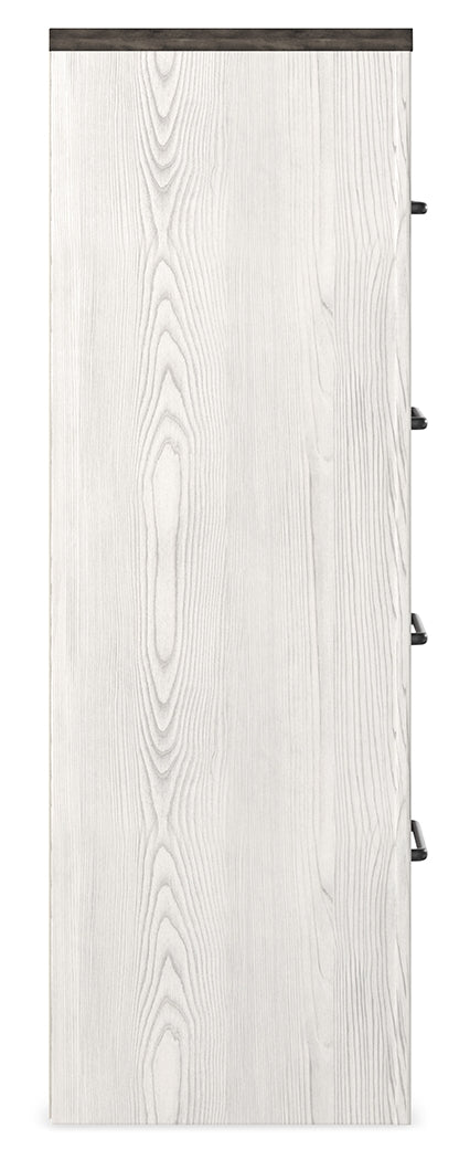 Gerridan King Panel Bed, Dresser, Mirror, Chest, and Nightstand