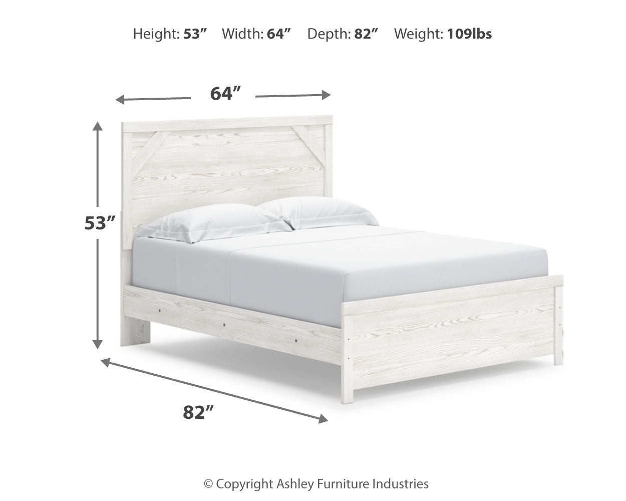 Gerridan Queen Bed with Mirrored Dresser and Nightstand