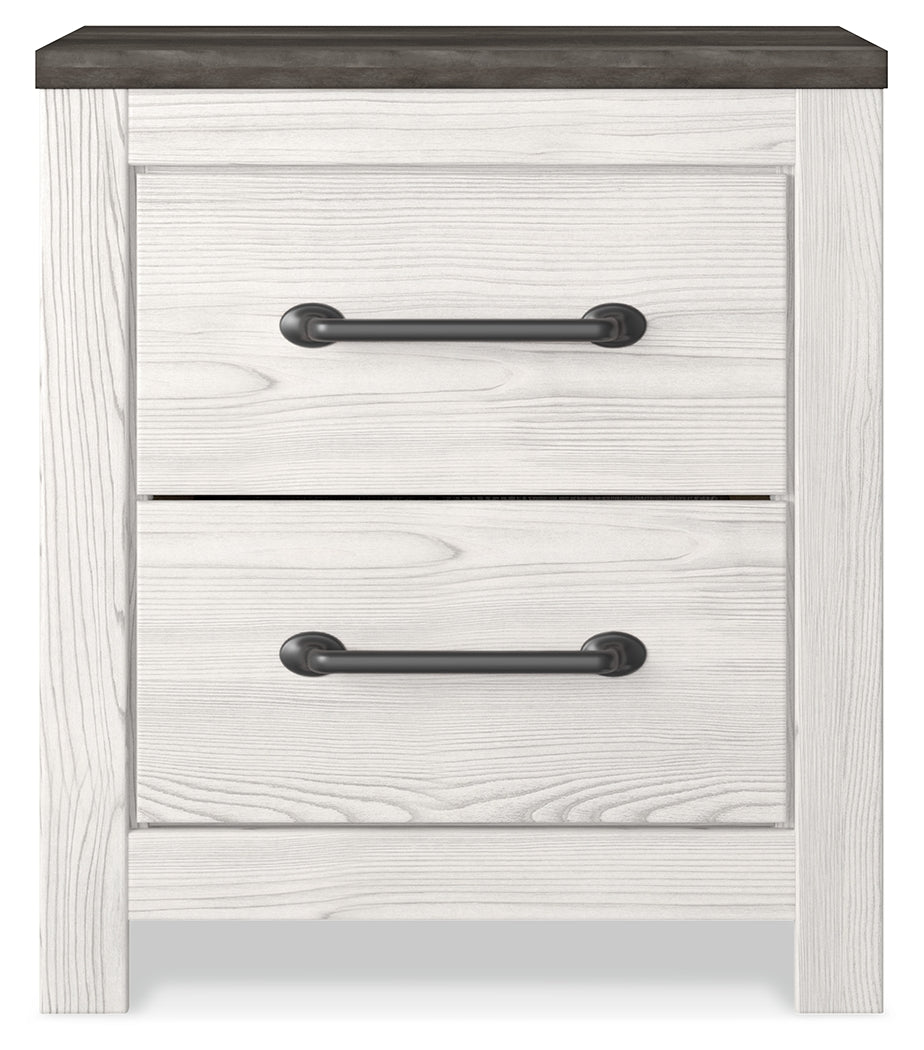 Gerridan Queen Bed with Mirrored Dresser and Nightstand