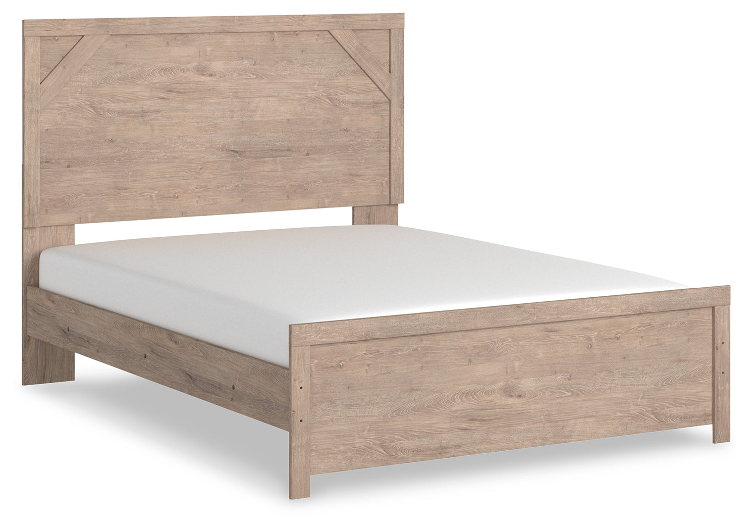 Senniberg Queen Panel Bed, Dresser, Mirror, and Nightstand
