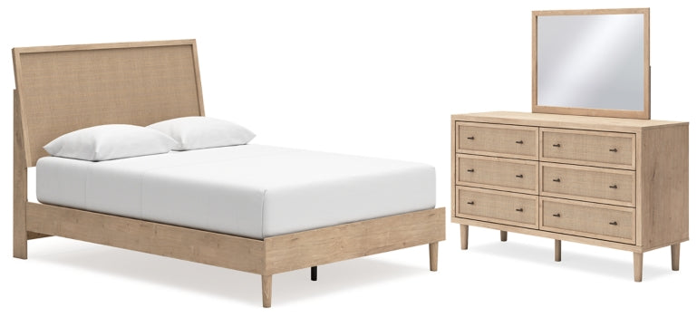 Cielden Queen Panel Bed, Dresser and Mirror