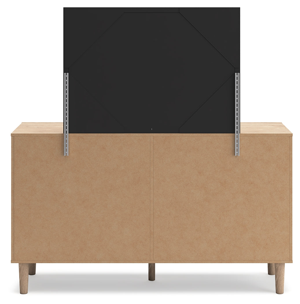 Cielden Twin Panel Bed, Dresser and Mirror