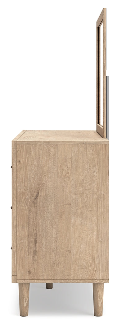 Cielden Twin Panel Bed, Dresser and Mirror