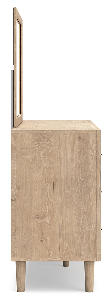 Cielden Full Panel Bed, Dresser and Mirror