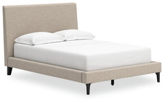 Cielden Full Upholstered Bed with Roll Slats