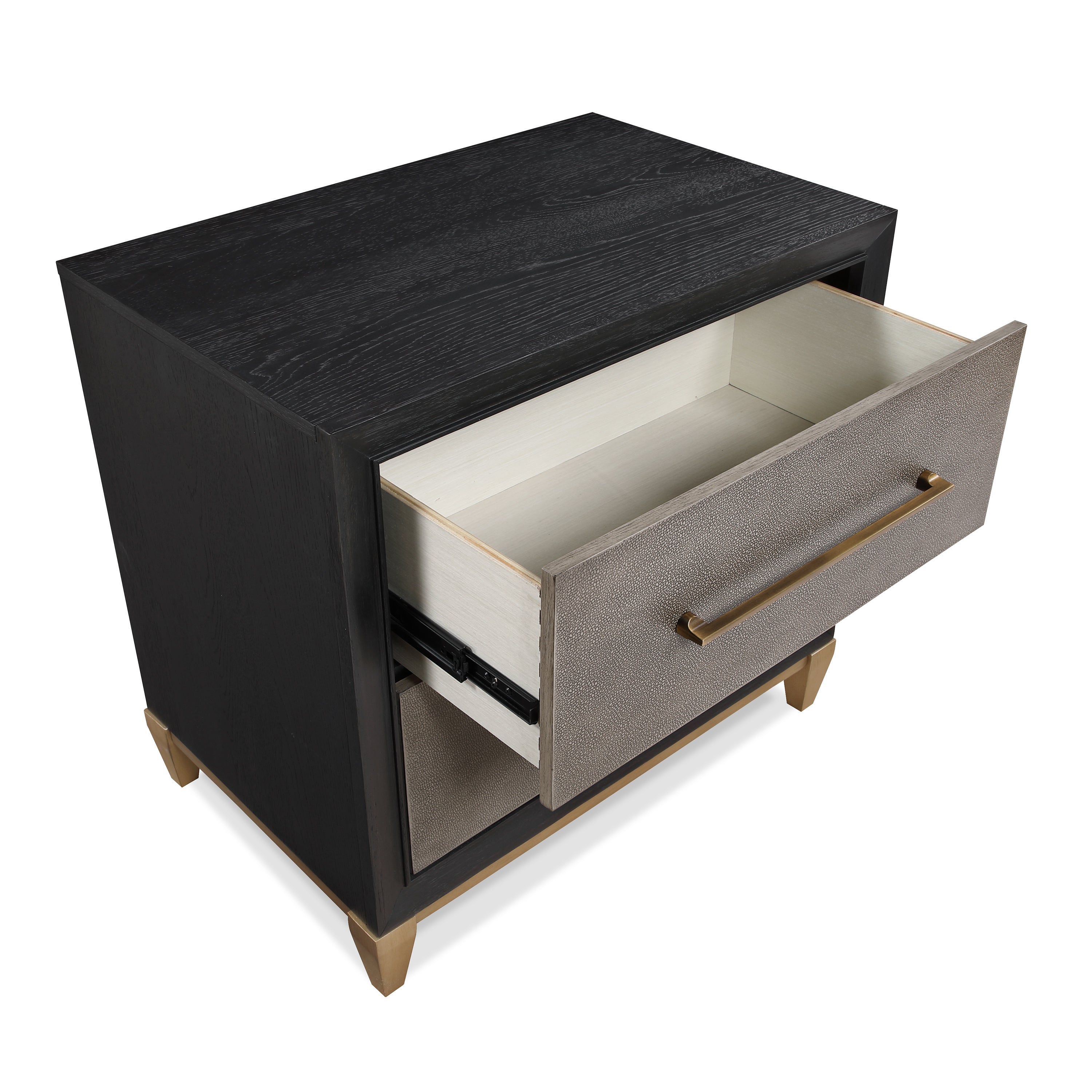 Payson Black/Brown Nightstand - MyWaynesHome #