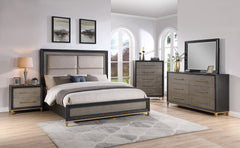 Payson Black/Brown Nightstand - MyWaynesHome #