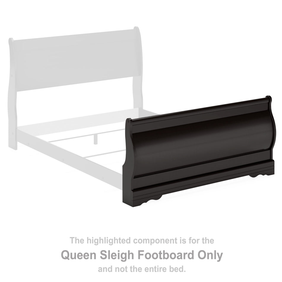 Huey Vineyard Queen Sleigh Footboard