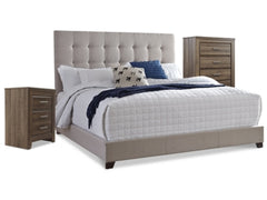 Dolante Queen Upholstered Bed with Chest of Drawers and Nightstand - MyWaynesHome #