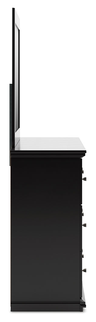 Maribel Queen Panel Bed, Dresser, Mirror, Chest and Nightstand
