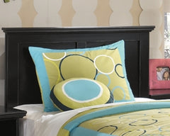 Maribel Twin Panel Headboard with Metal Bed Frame
