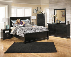 Maribel Black Panel Bedroom Set - MyWaynesHome #