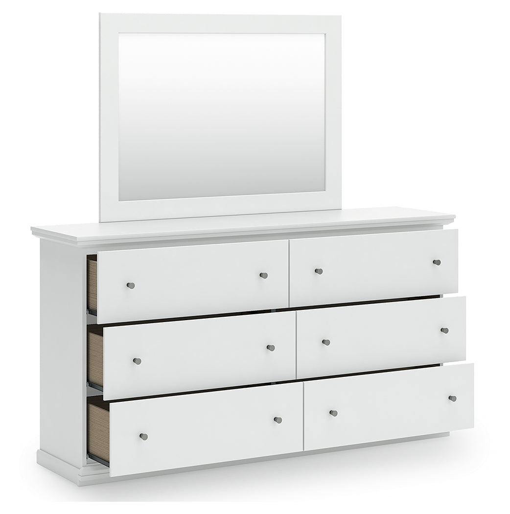 Bostwick Shoals Queen Panel Bed, Dresser and Mirror