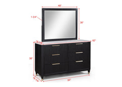 Kara Black Dresser Mirror - MyWaynesHome #