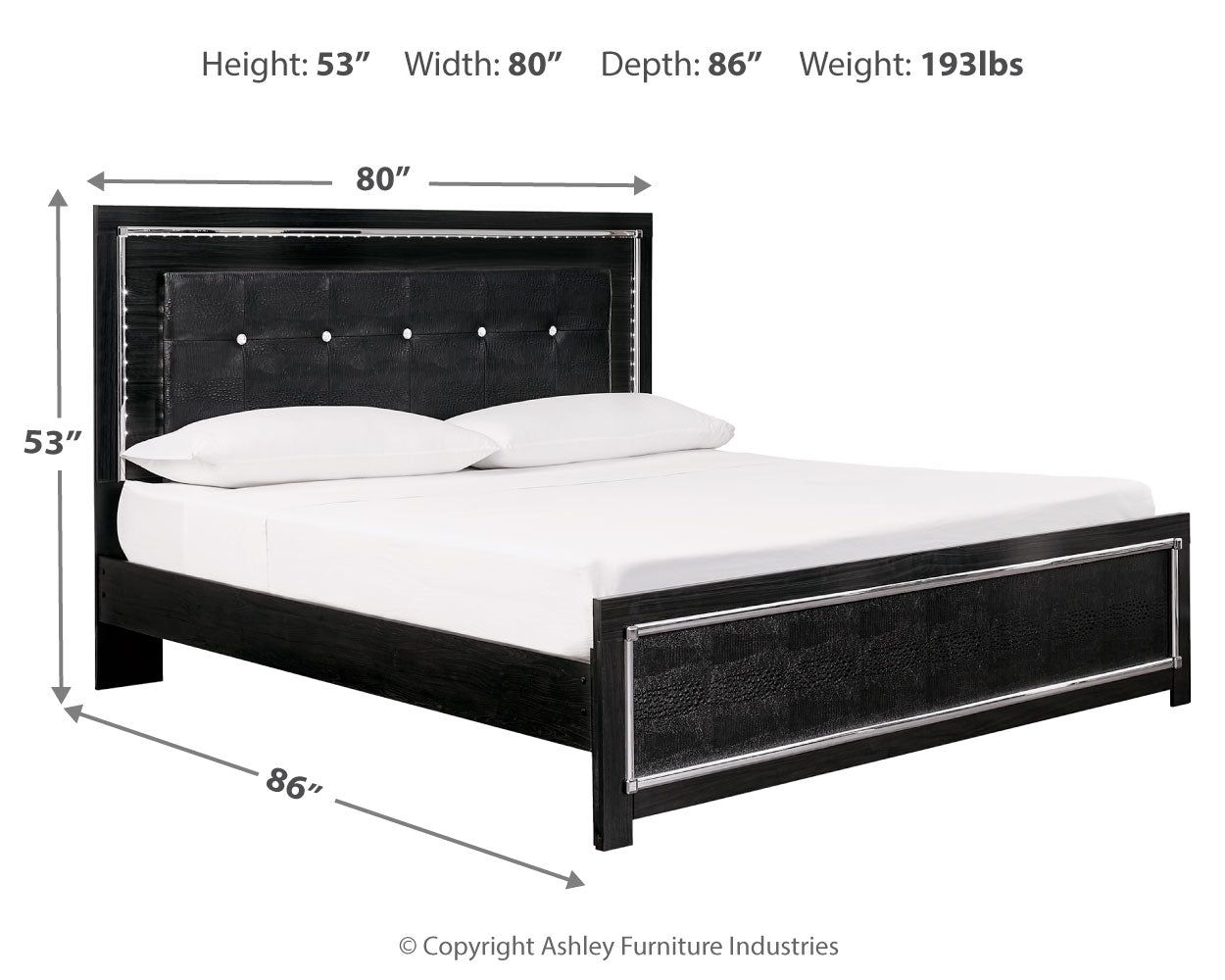 Kaydell King Upholstered Panel Bed , Dresser, Mirror, Chest and 2 Nightstands