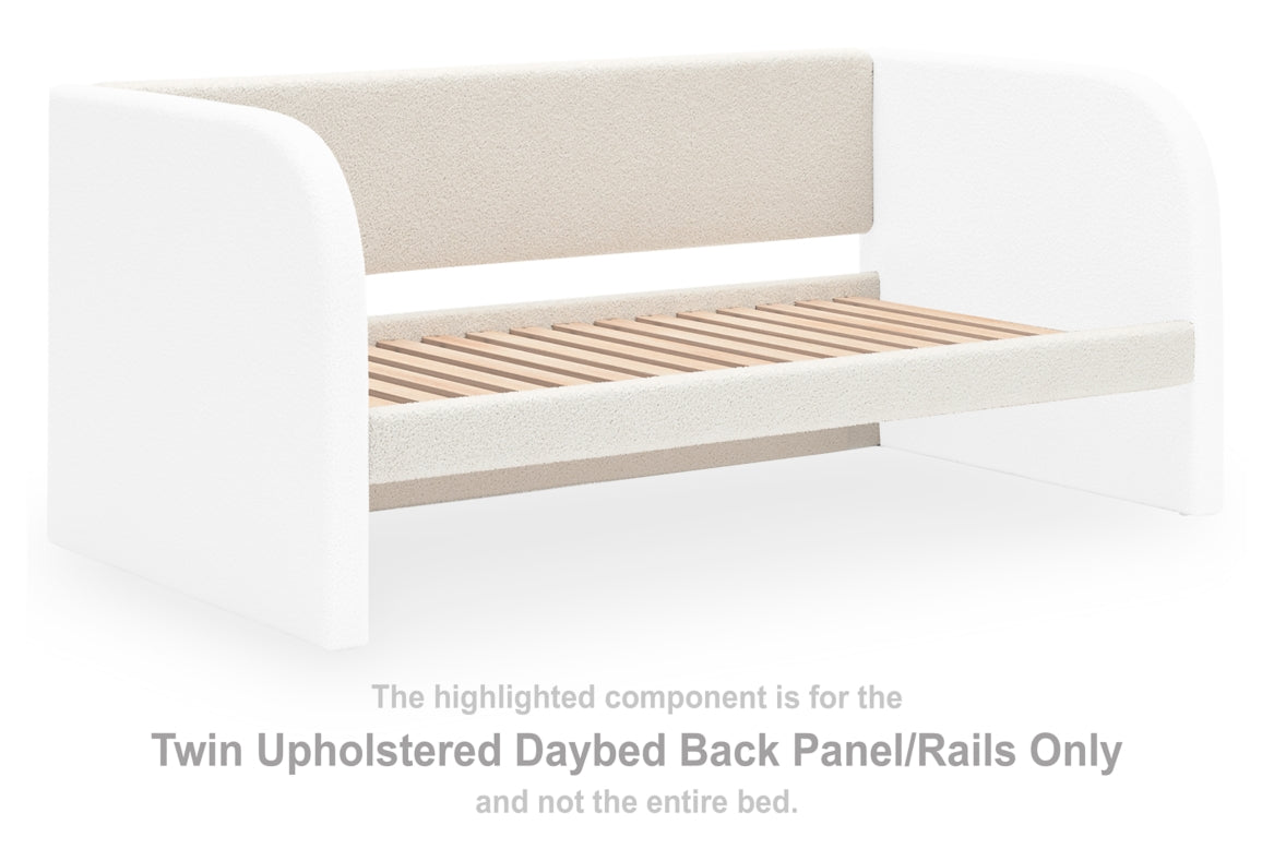 Arloster Twin Upholstered Daybed Panel/Rails/Slats