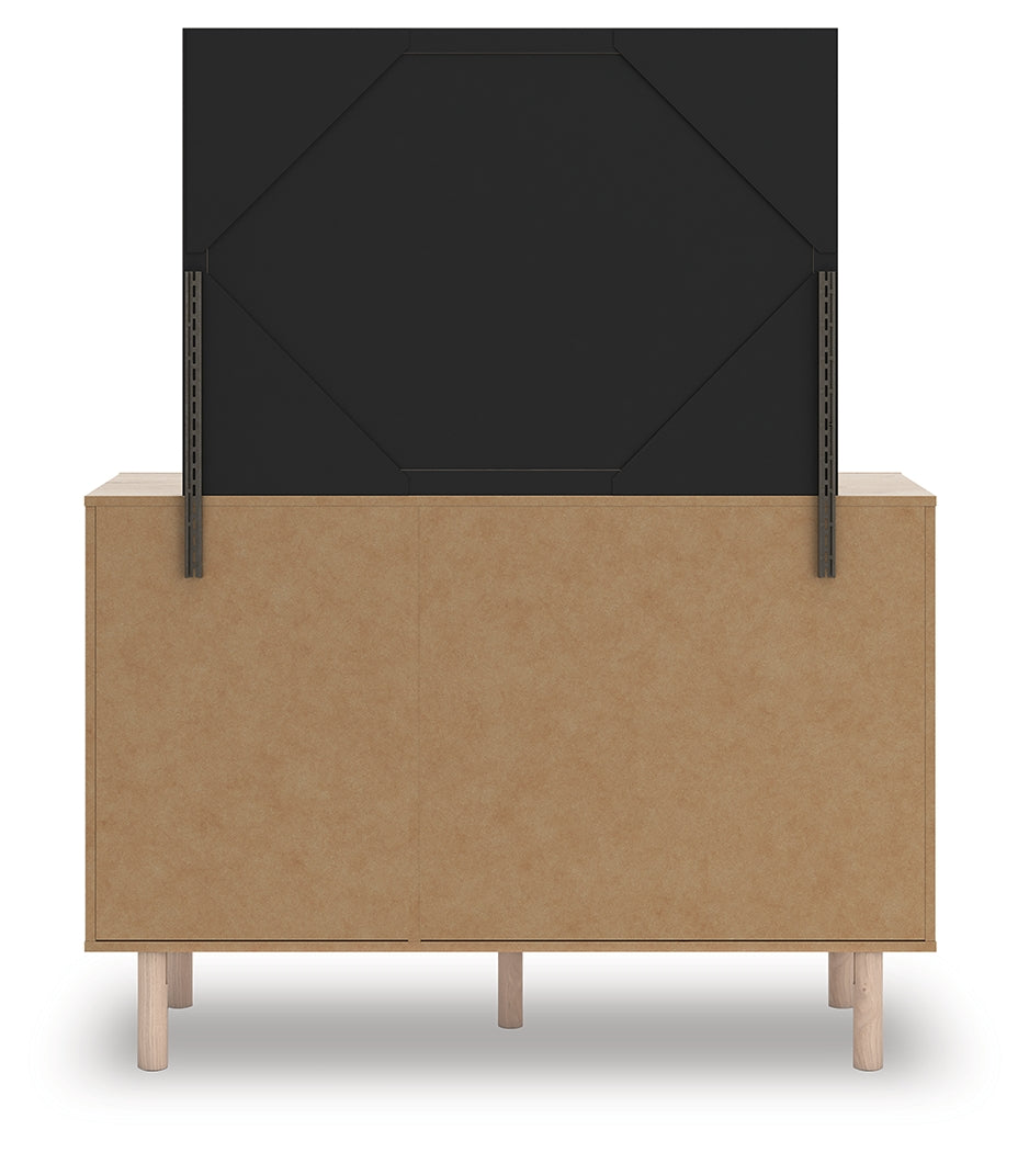 Arloster Full Upholstered Day Bed, Dresser and Mirror