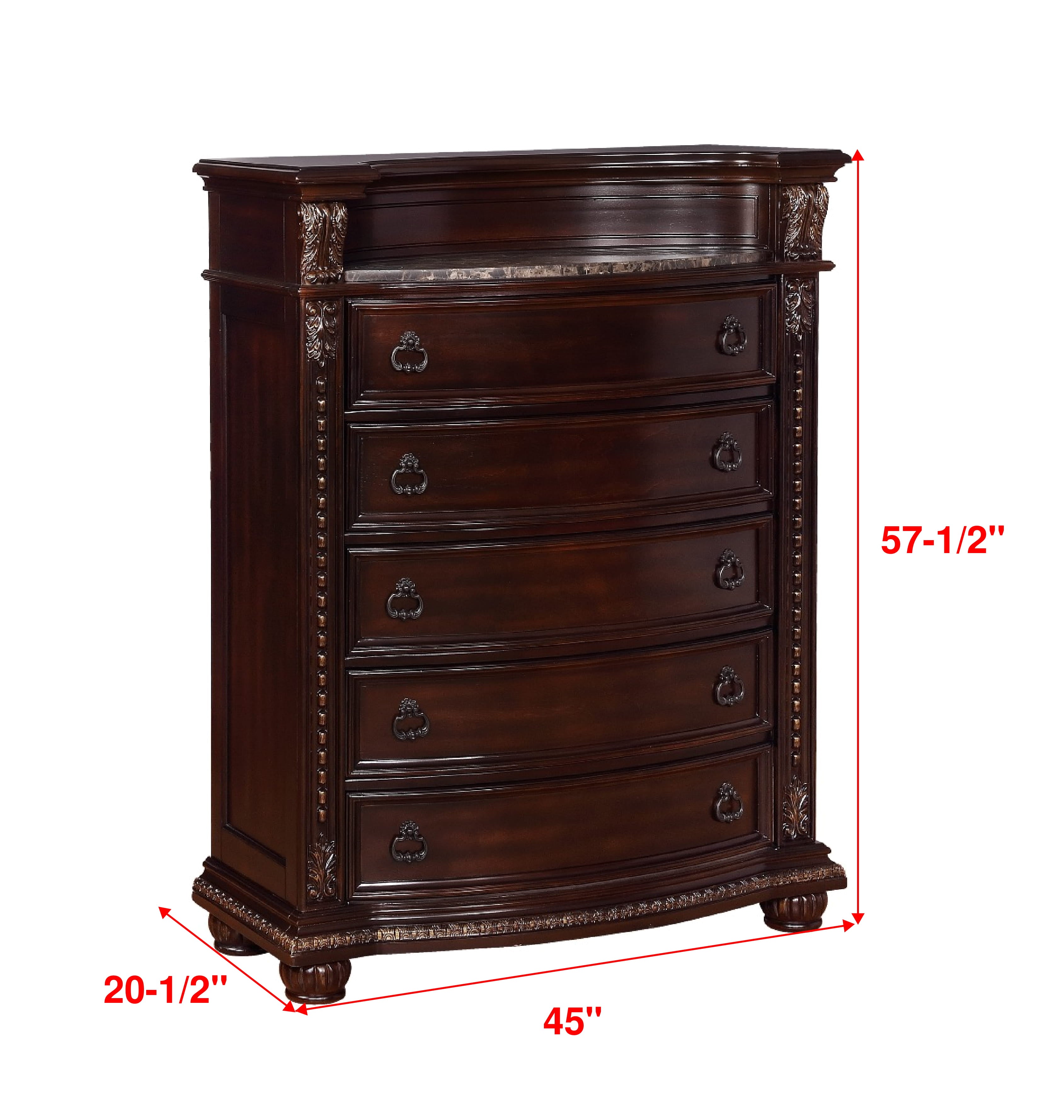 Stanley Cherry Brown Upholstered Sleigh Bedroom Set - MyWaynesHome #