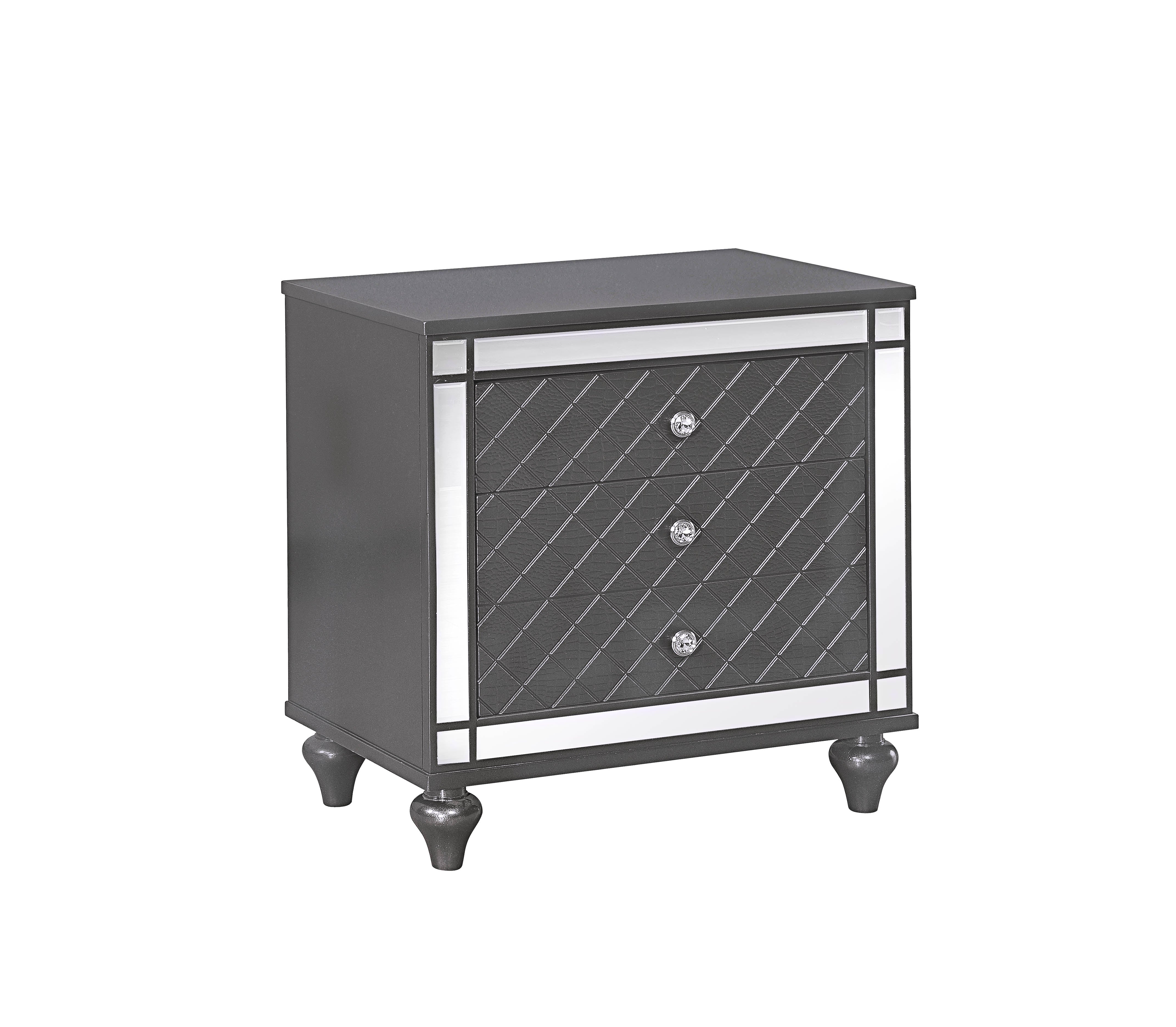 Refino Gray Nightstand - MyWaynesHome #